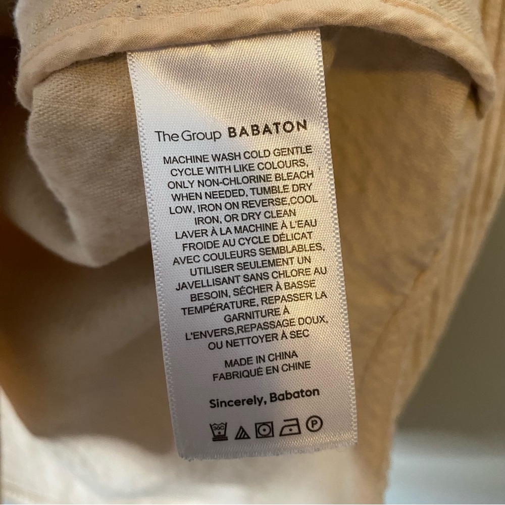 2/$25 Aritzia The Group Babaton Graydon Corduroy Button Up Shirt - Picture 5 of 7
